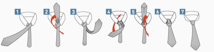 üçgen kravat bağlamak